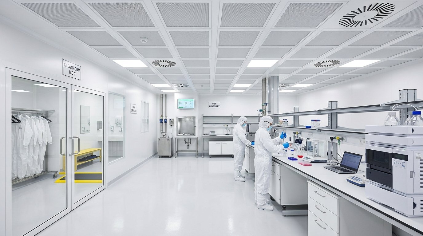 GMP Uyumlu İlaç Temiz Oda Laboratuvarı
